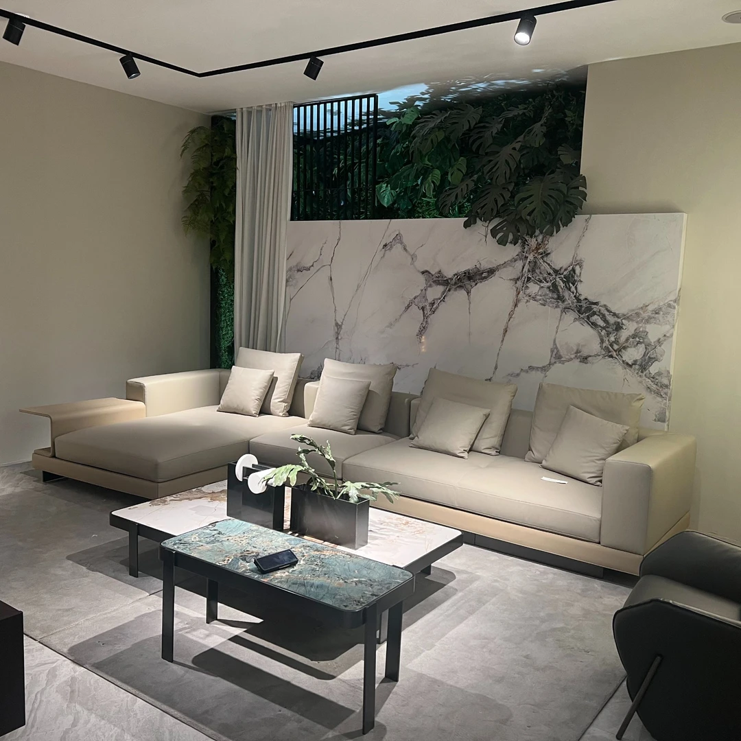 康纳利半皮沙发家具头层牛皮4.2米客厅简约极简轻奢意式家用