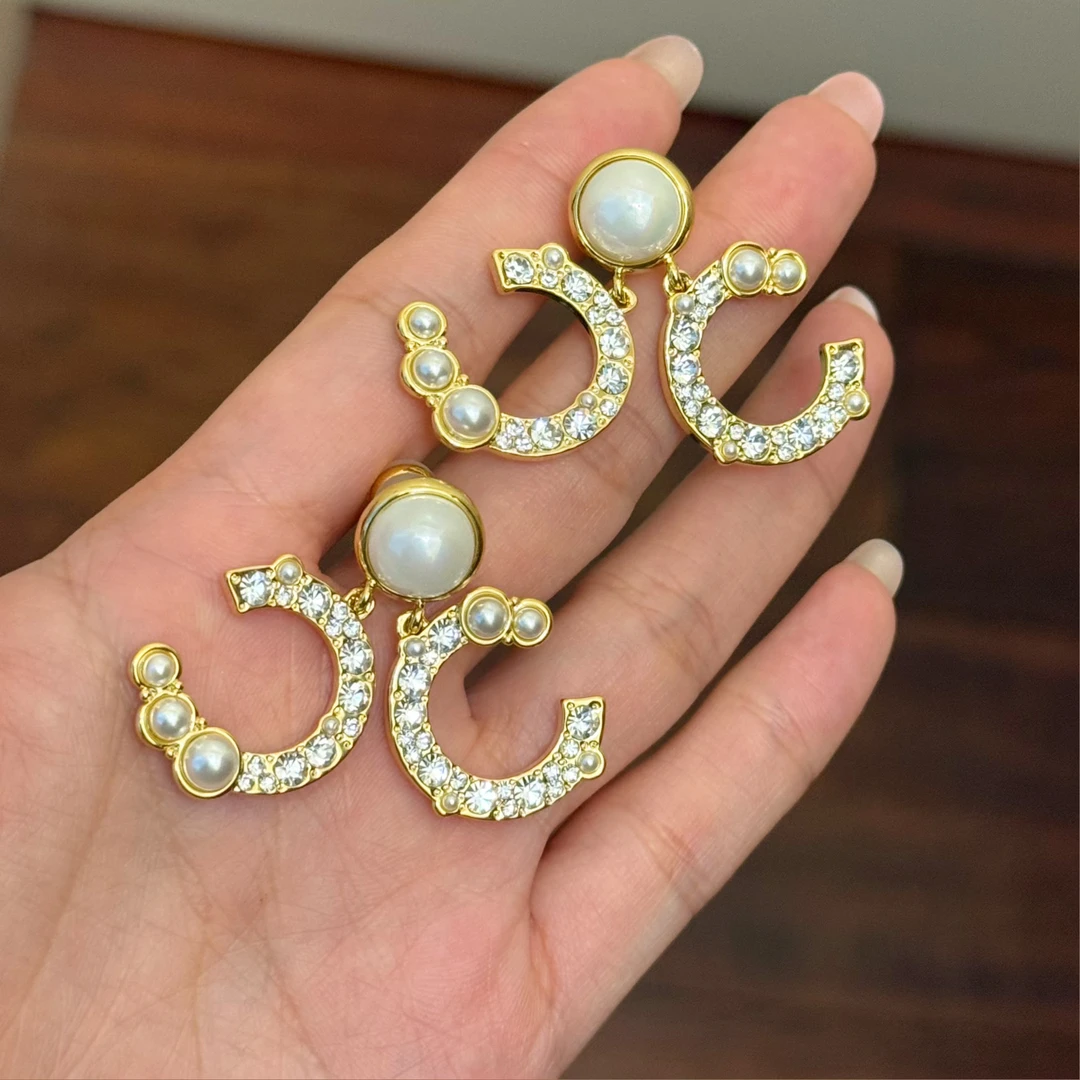 铜合金仿珍珠耳饰 E0510 时尚气质百变女神耳环