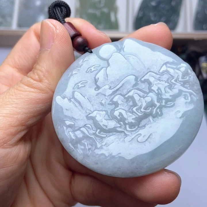 翡翠未镶嵌挂件翡翠