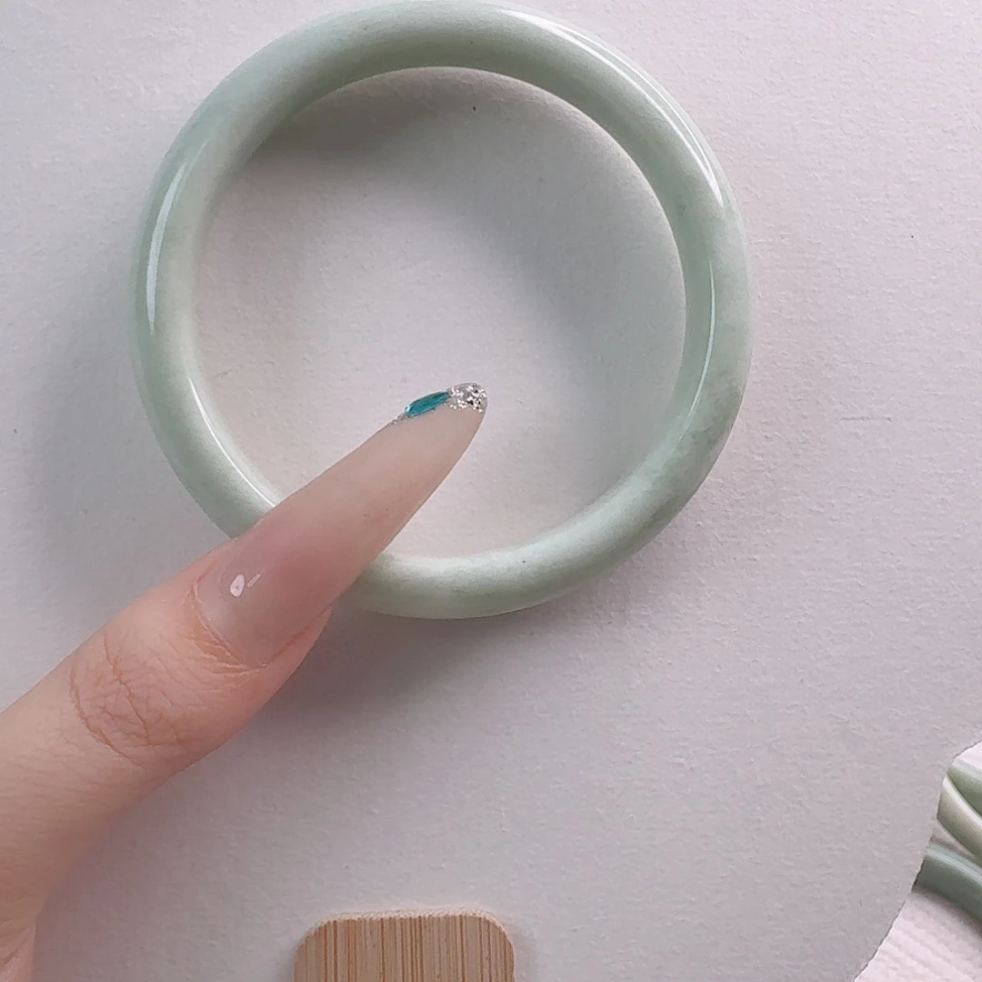 蓝田玉（蛇纹石化大理石玉）手镯未镶嵌微*姐