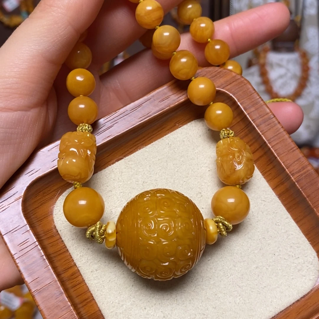 【闪购商品】蜜蜡颈饰未镶嵌项链