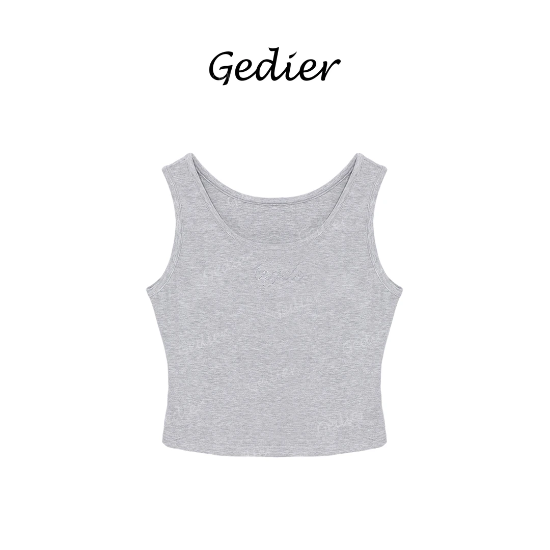 【歌蒂尔】简约松弛老钱风女士运动背心透气吸汗舒适夏季 BG520811Y