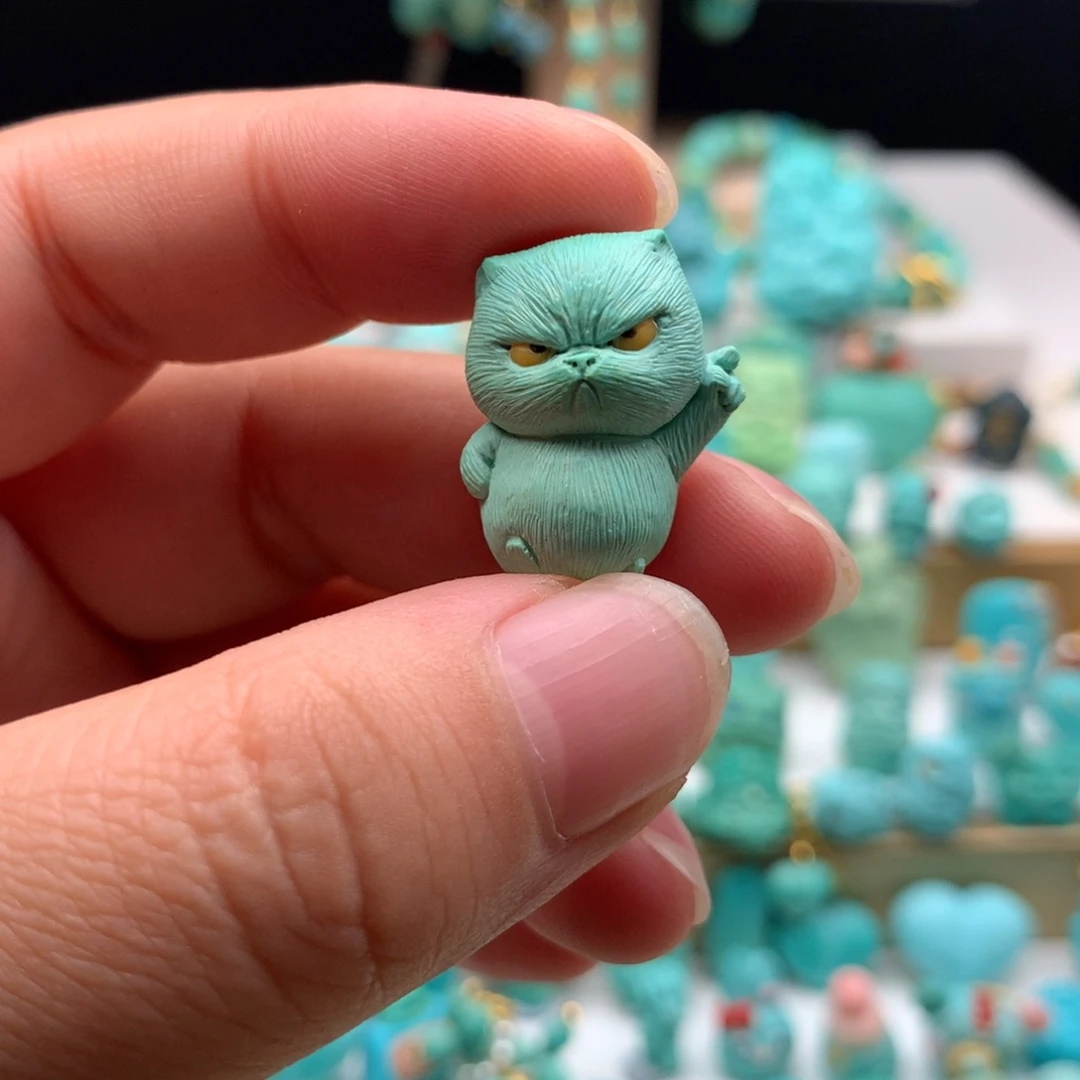 18K金镶嵌绿松石发饰
