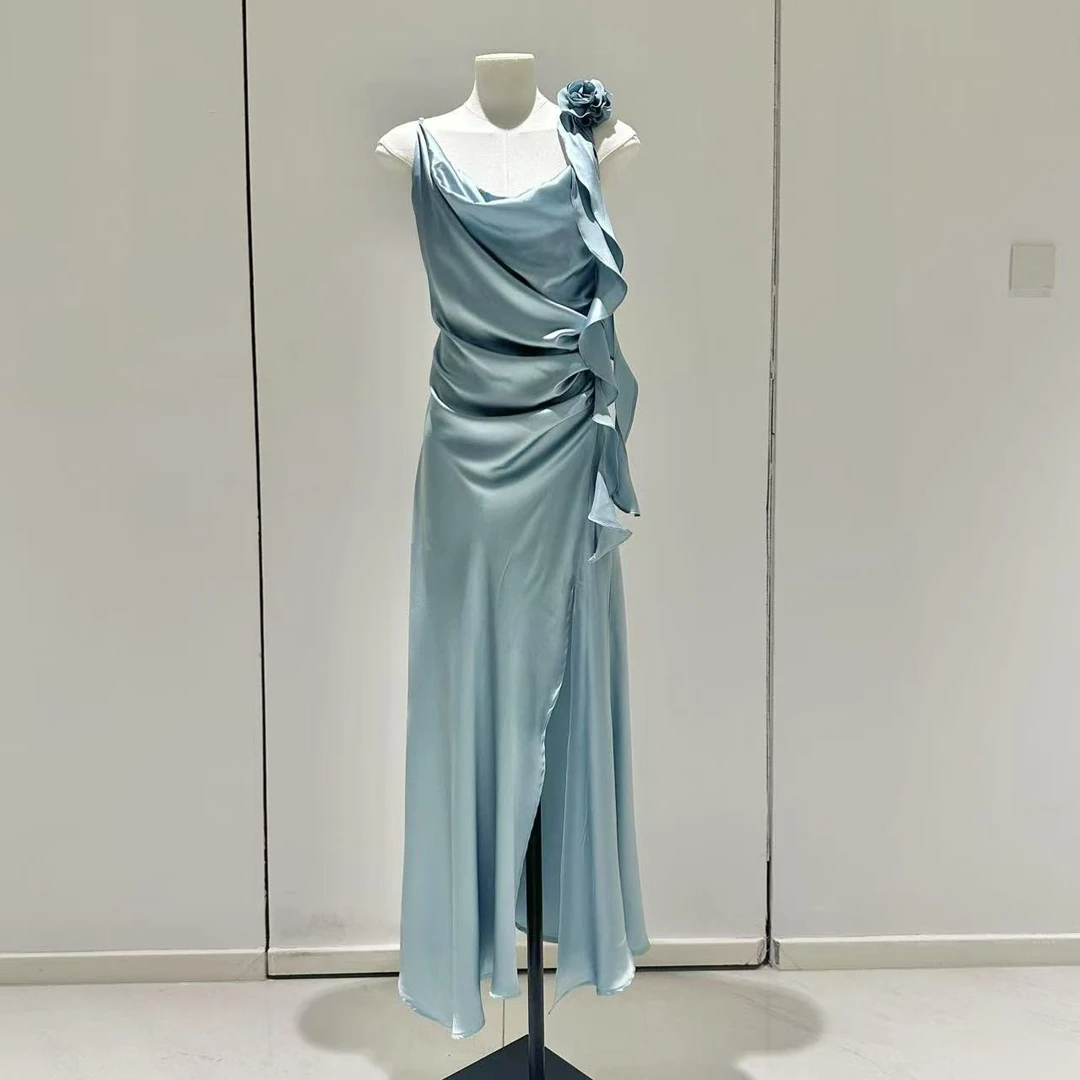 【Qian倩-月光女神】重磅100桑蚕丝连衣裙25-088