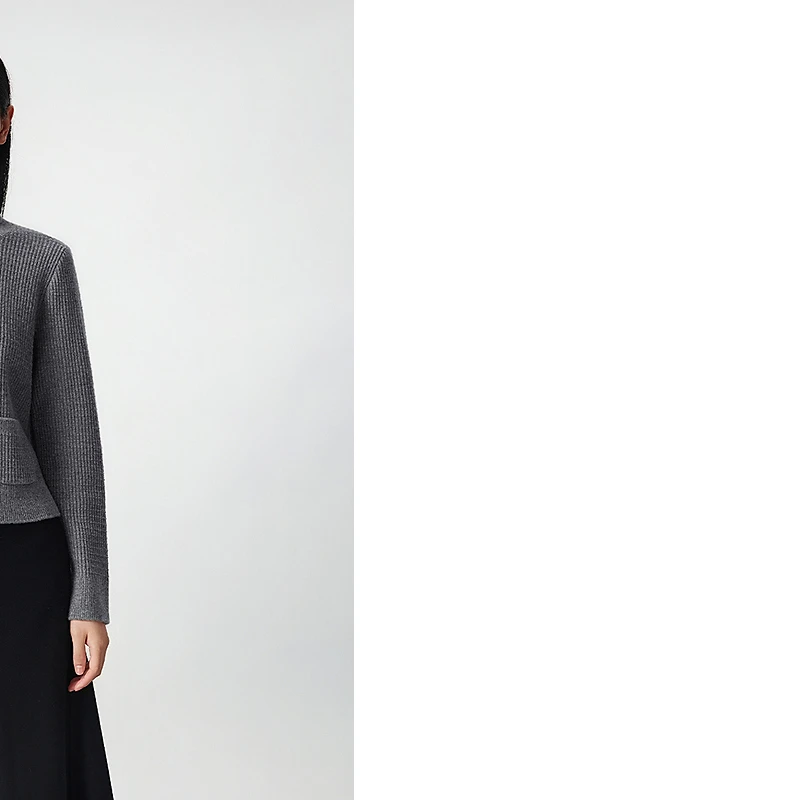 【纯羊毛】LANCY/朗姿2025冬新款小香风针织开衫女秋华夫格短上衣