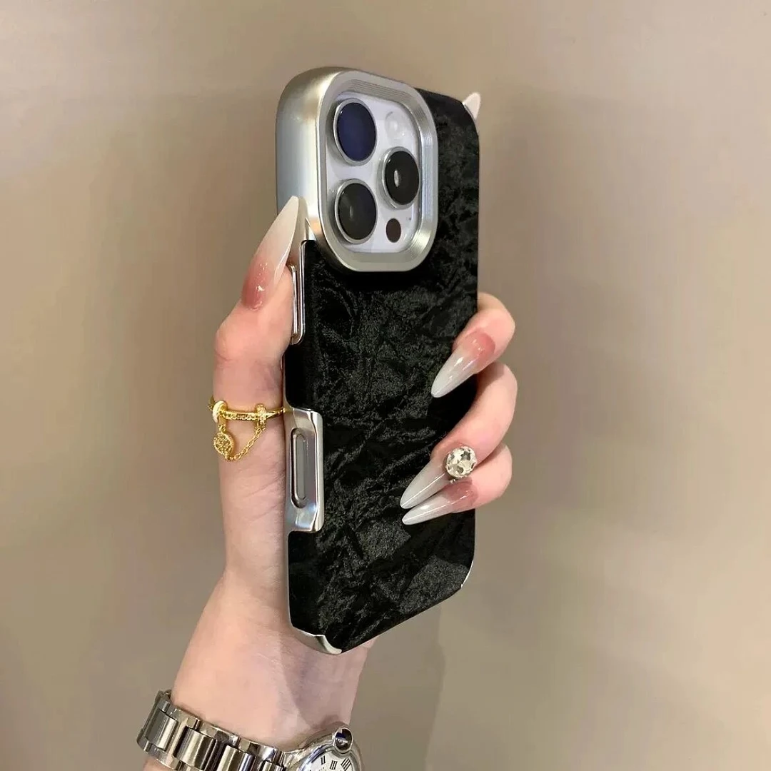 雅天立简约纯色雪山纹适用iPhone16promax苹果13/15手机壳14新款