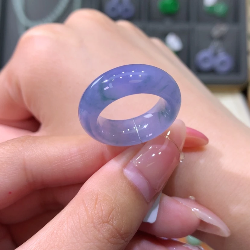 【闪购商品】翡翠戒指未镶嵌13号莫奈花园轮胎