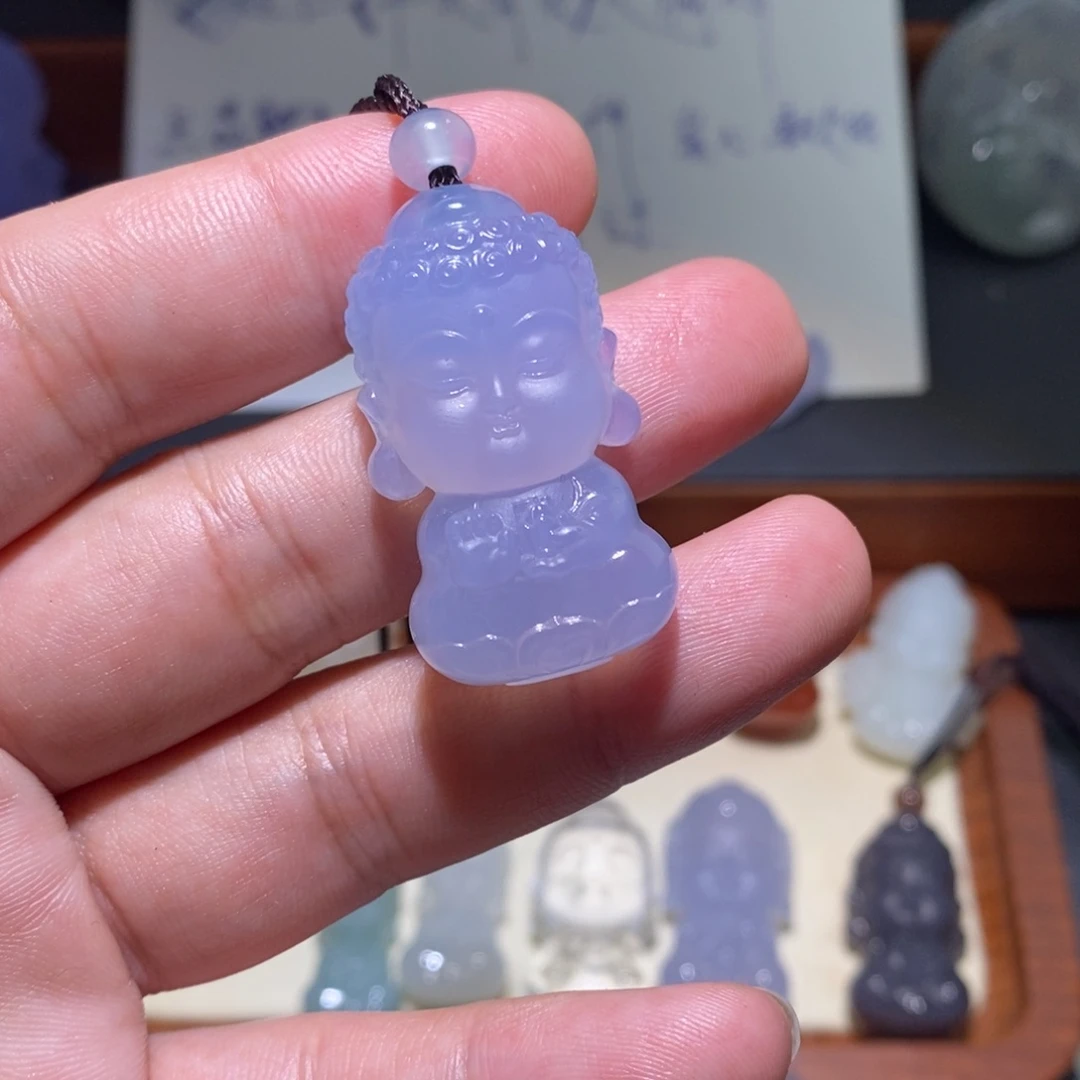 一***间玛瑙/玉髓未镶嵌颈饰阿弥宝宝