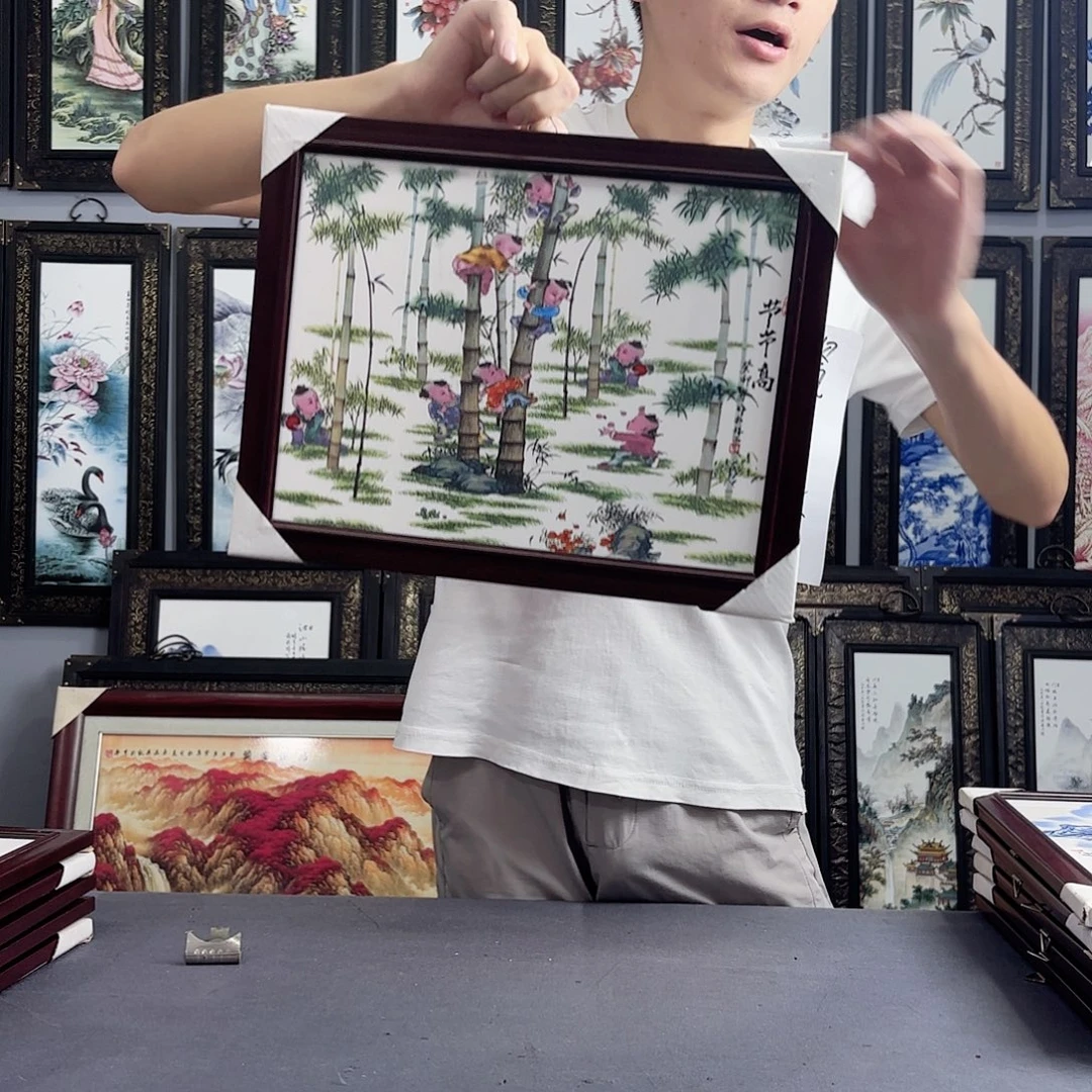 摆件景德镇陶瓷瓷板画