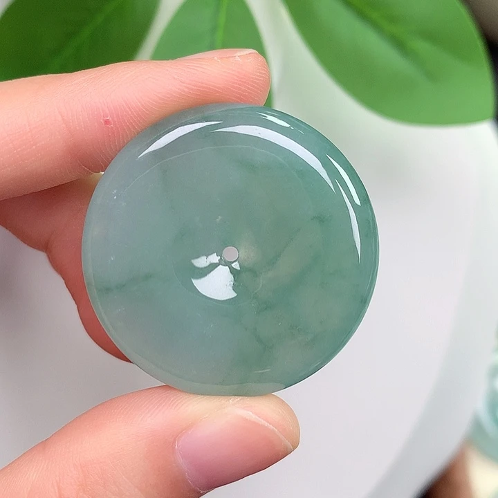 颈饰未镶嵌翡翠平安扣 33.3-6.0mm