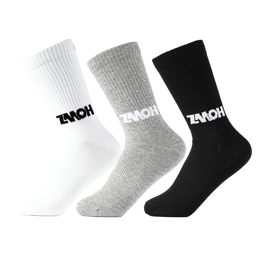 ZMOH情侣款长筒袜2025年春季新款透气耐磨男生运动袜女