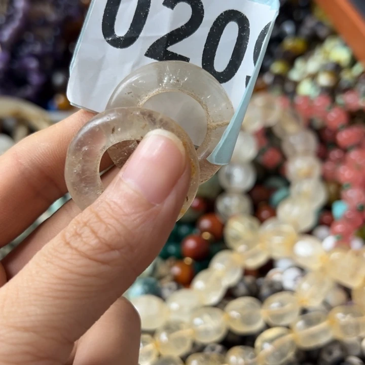 热***粥玛瑙/玉髓戒指未镶嵌