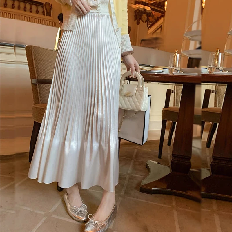法式气质优雅百搭修身半身缎面裙高腰显瘦轻奢时尚2025春夏新款女