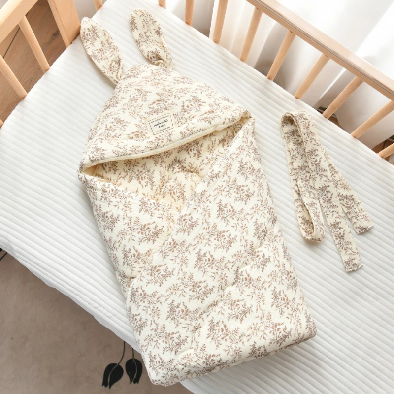 纯棉新生儿包被宝宝产房抱被盖毯初生宝宝被子可水洗棉花抱毯