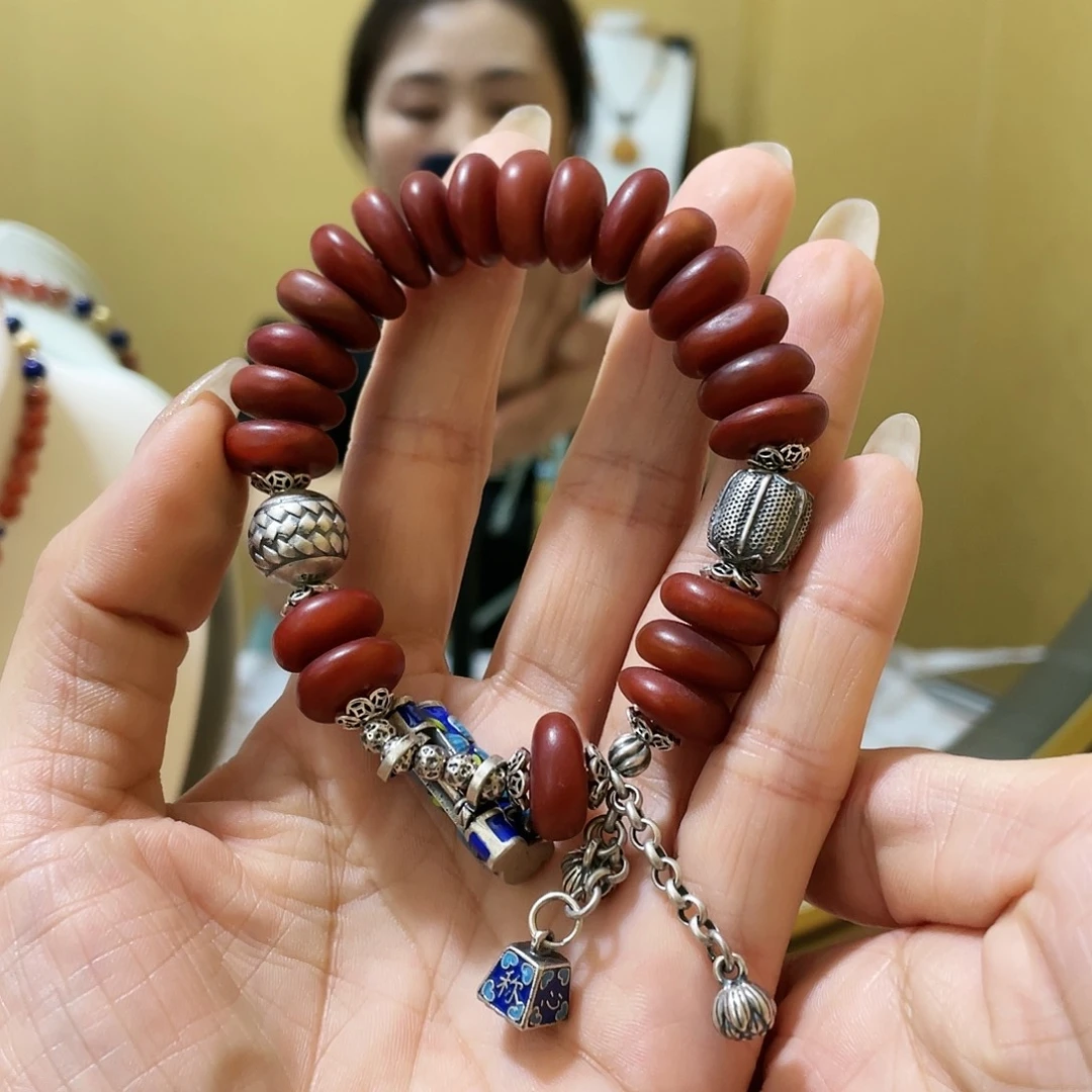 【闪购商品】琥珀银S925镶嵌珠宝奇石