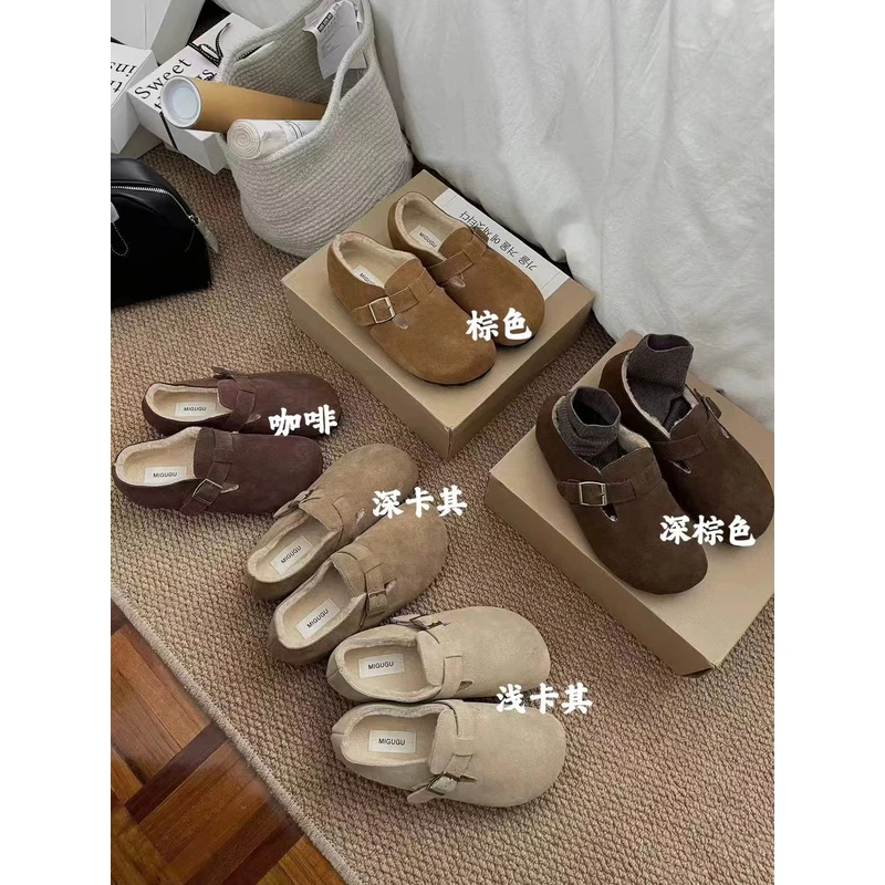 冬季必须安排一双“加绒”内增高博肯鞋（真真）1633-22A 跟高3.5公