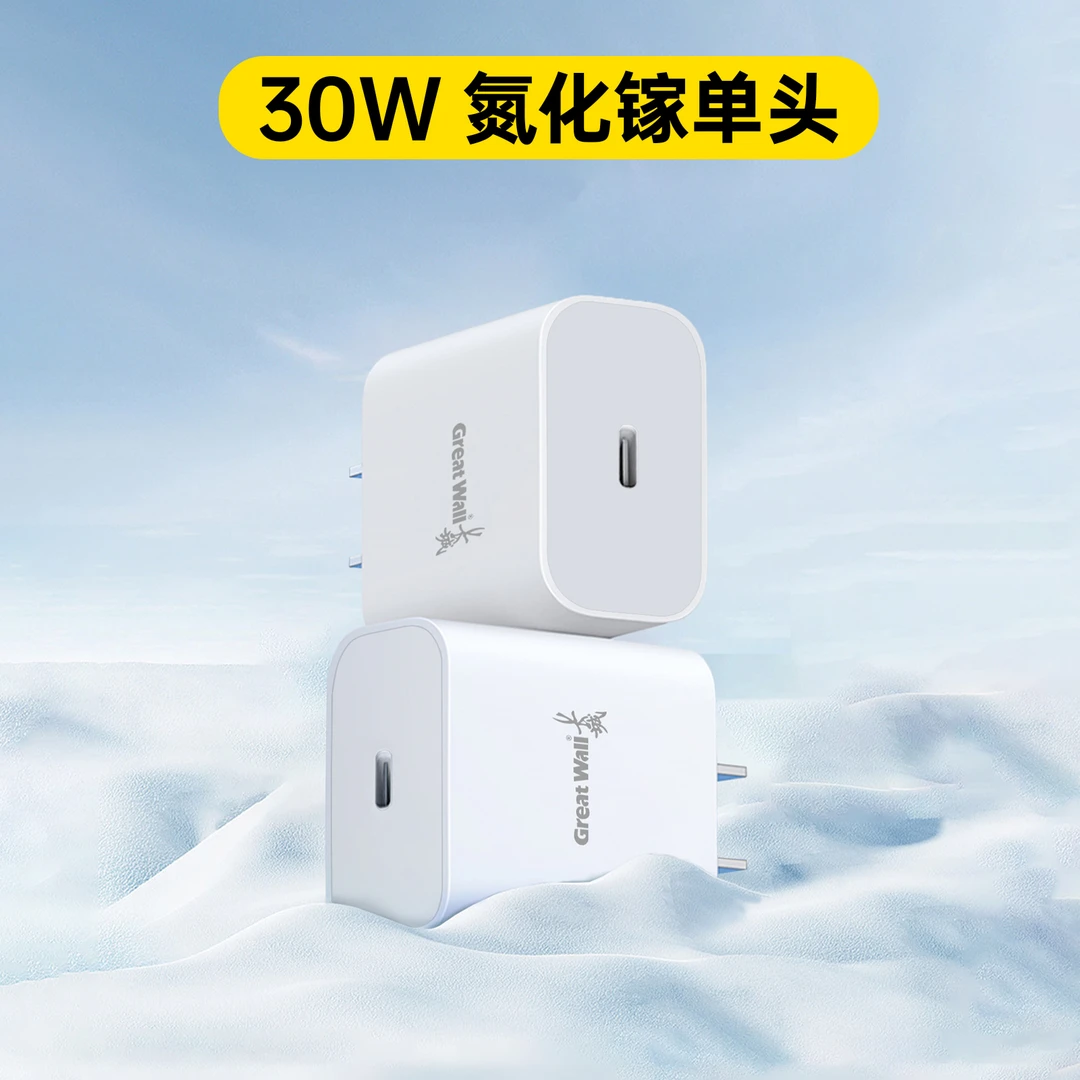 长城苹果30w充电头氮化镓适用于苹果16/15/14/13typec氮化镓插头