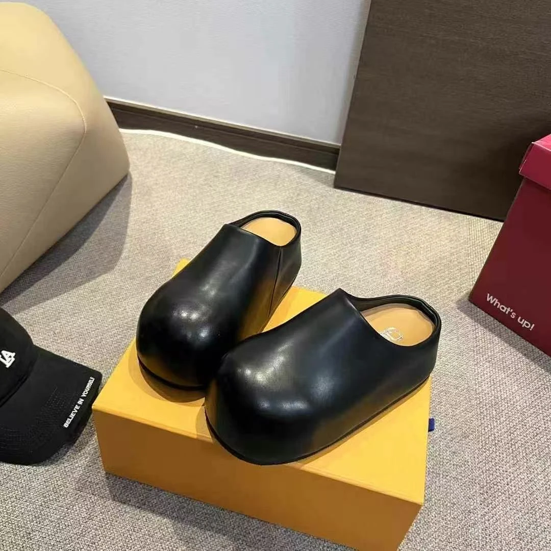 欧货2025春季新款百搭包头拖女时尚百搭休闲拖外穿懒人一脚蹬半拖