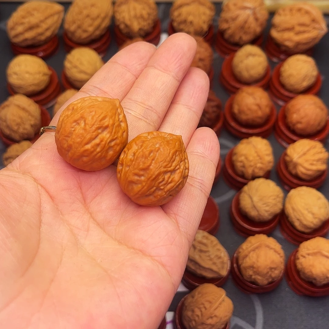 A***渡把件文玩核桃肉筋