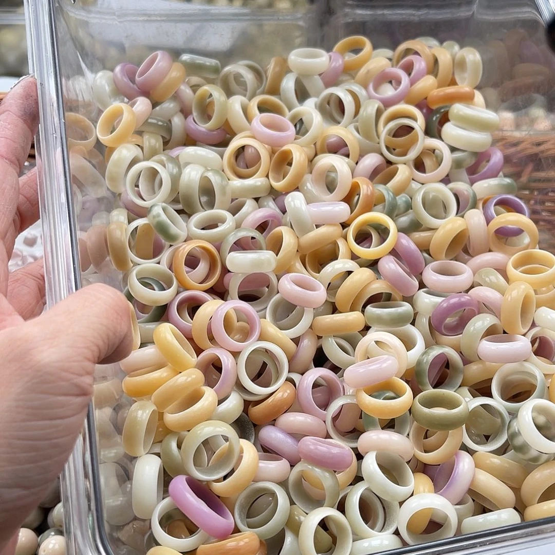 白玉菩提吊坠Z/12mm/10颗微瑕