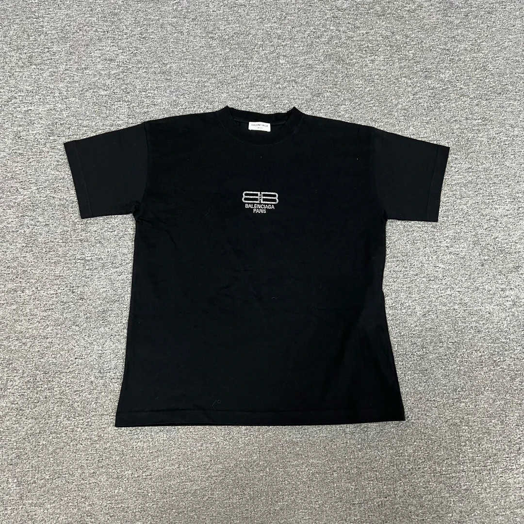 99新 Balenciaga/巴黎世家 巴黎世家 烫钻短袖T恤