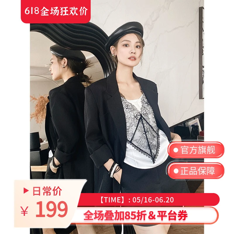 【特价捡漏】黑白巧克力短裤简约通勤立体高腰A字西装裤美洋MEIYANG