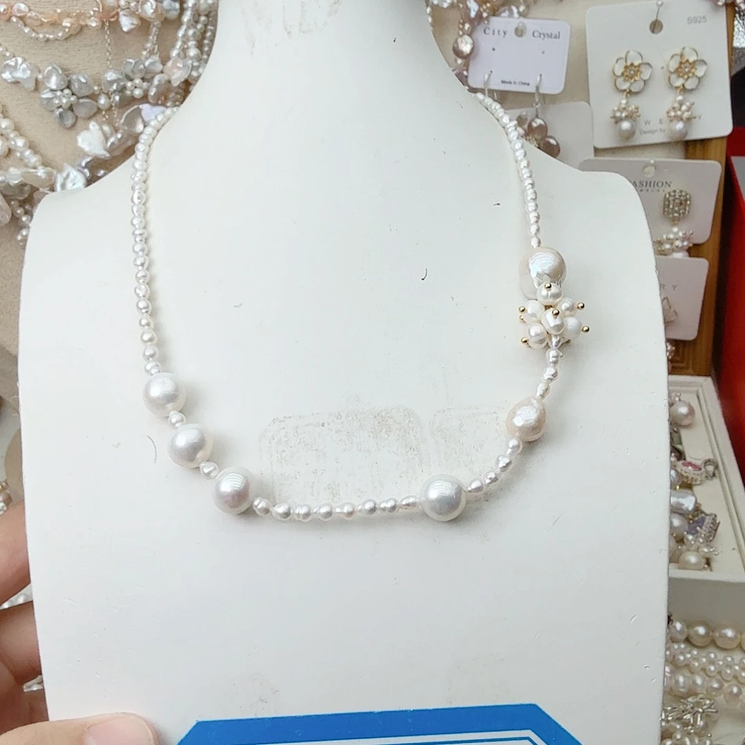 未镶嵌颈饰淡水珍珠