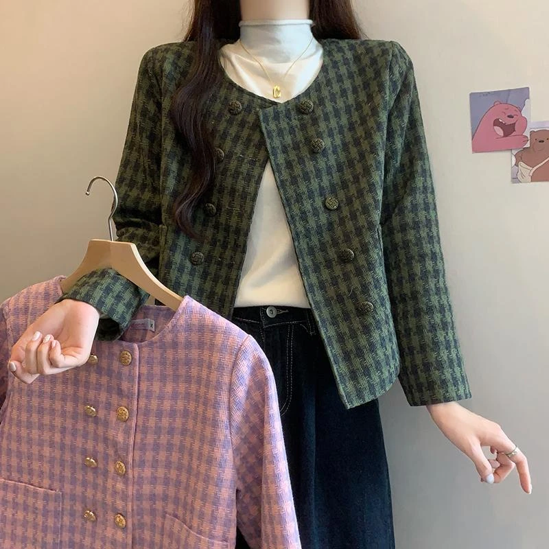 2025春秋装新款小香风潮流外套韩版显瘦小个子女装洋气百搭短外套