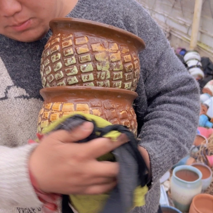 红陶口径 高度 花盆19 18