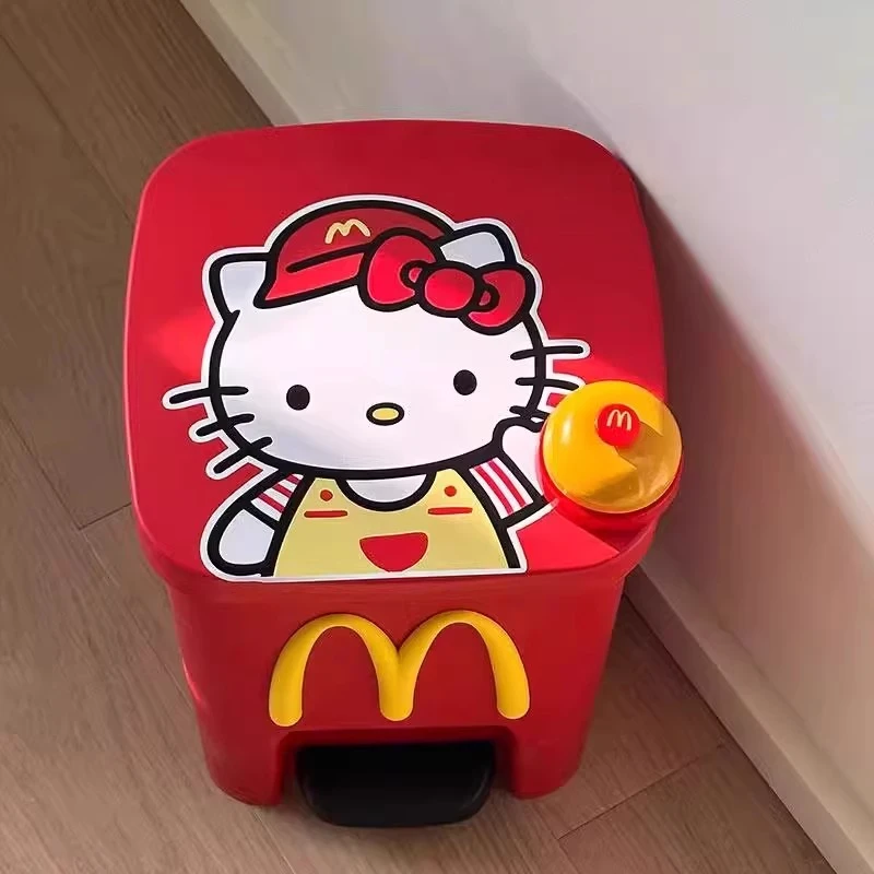 helloKitty卡通垃圾桶家用卧室客厅卫生间厕所可爱儿童房间装饰品