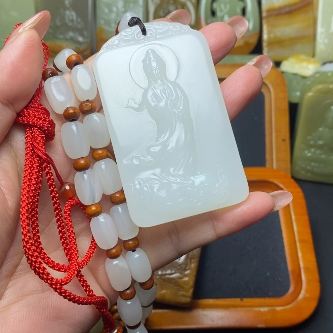 盆景石方解石观音