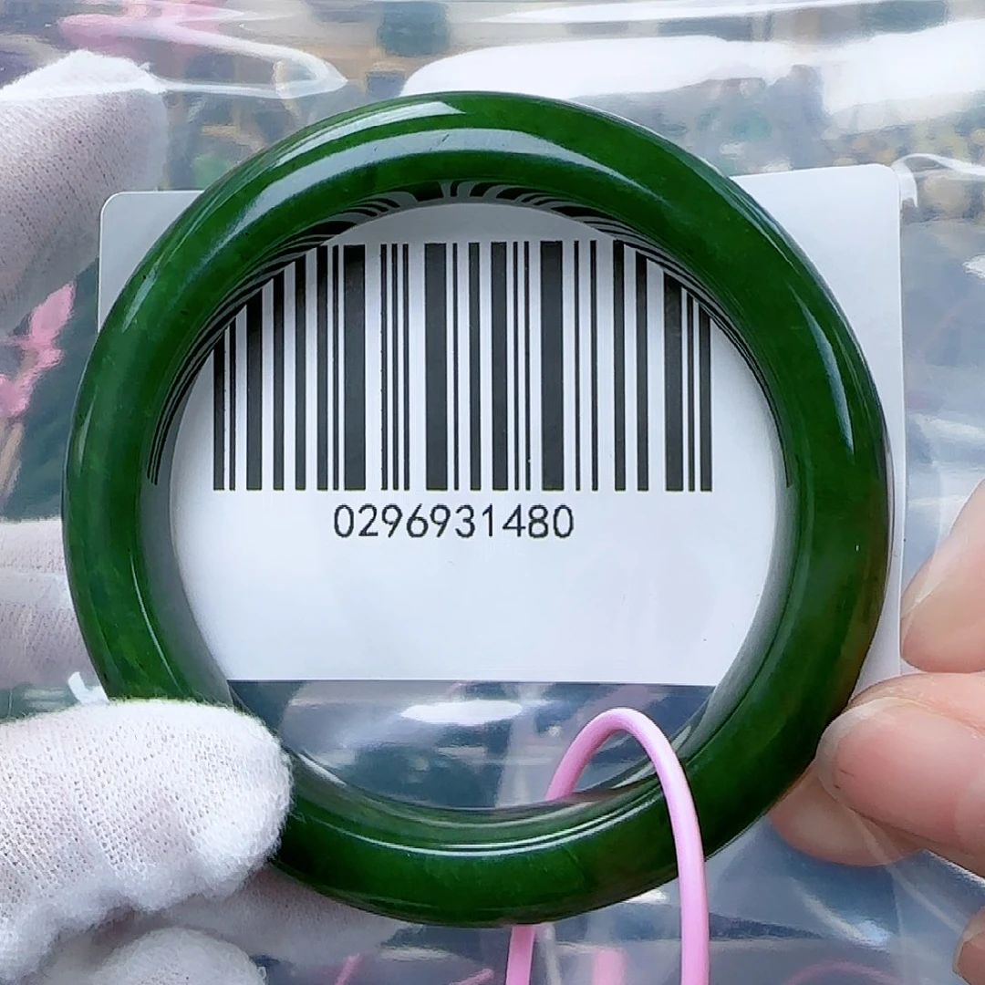 和田玉（碧玉）手镯未镶嵌57