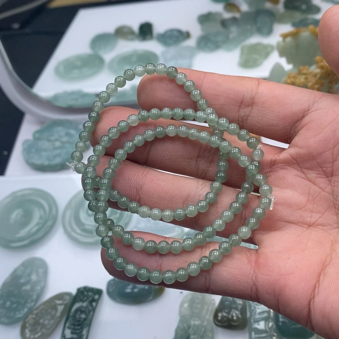 翡翠未镶嵌手链天然a货翡翠04