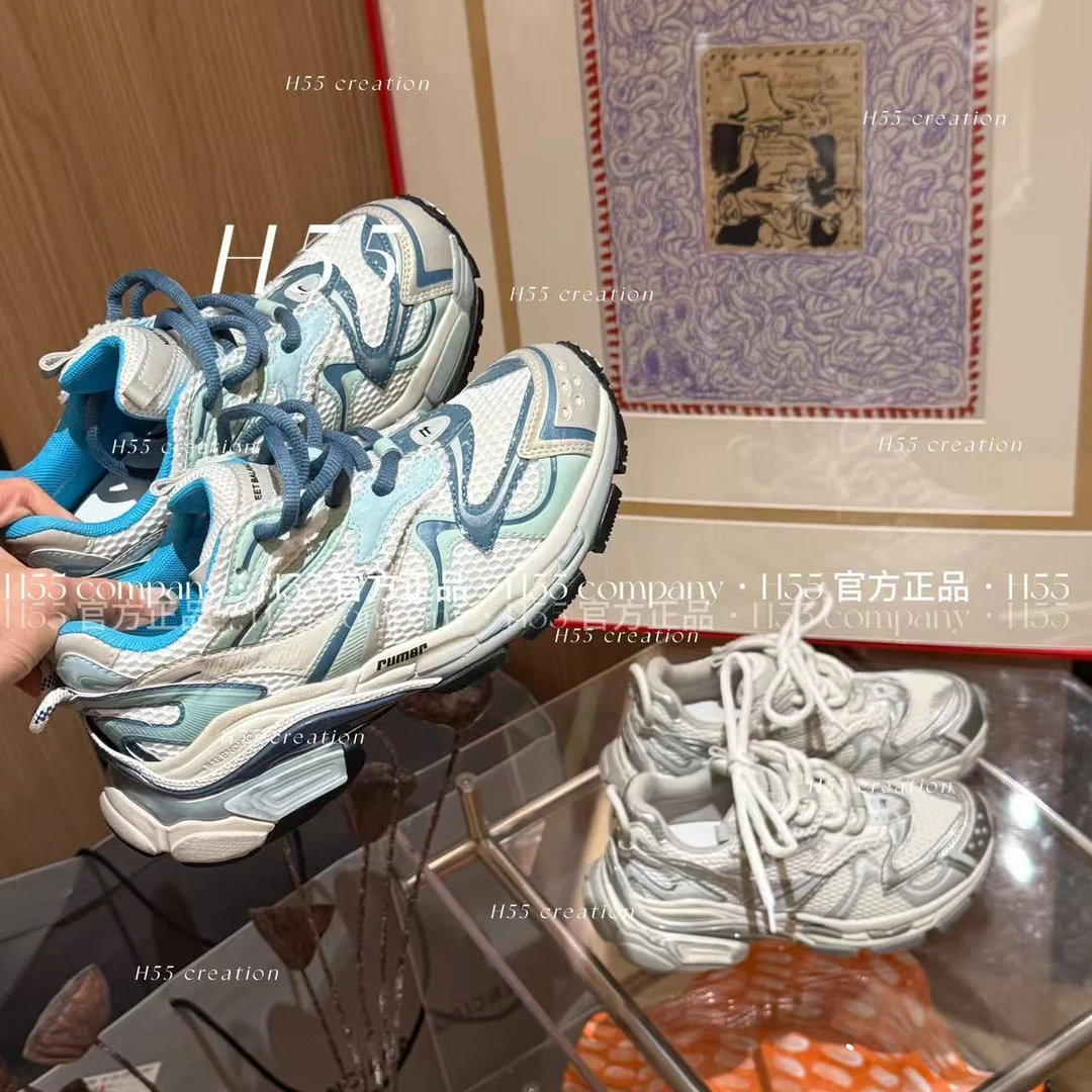 H55-航行物语runner!超重工慢跑老爹鞋5cm25-2639-RD