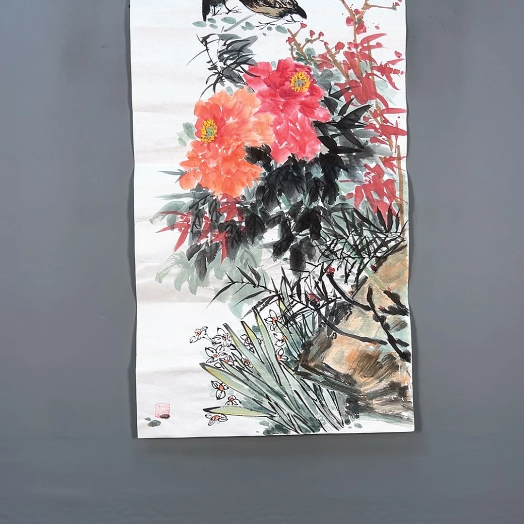 国画398 花鸟和蝴蝶在这里