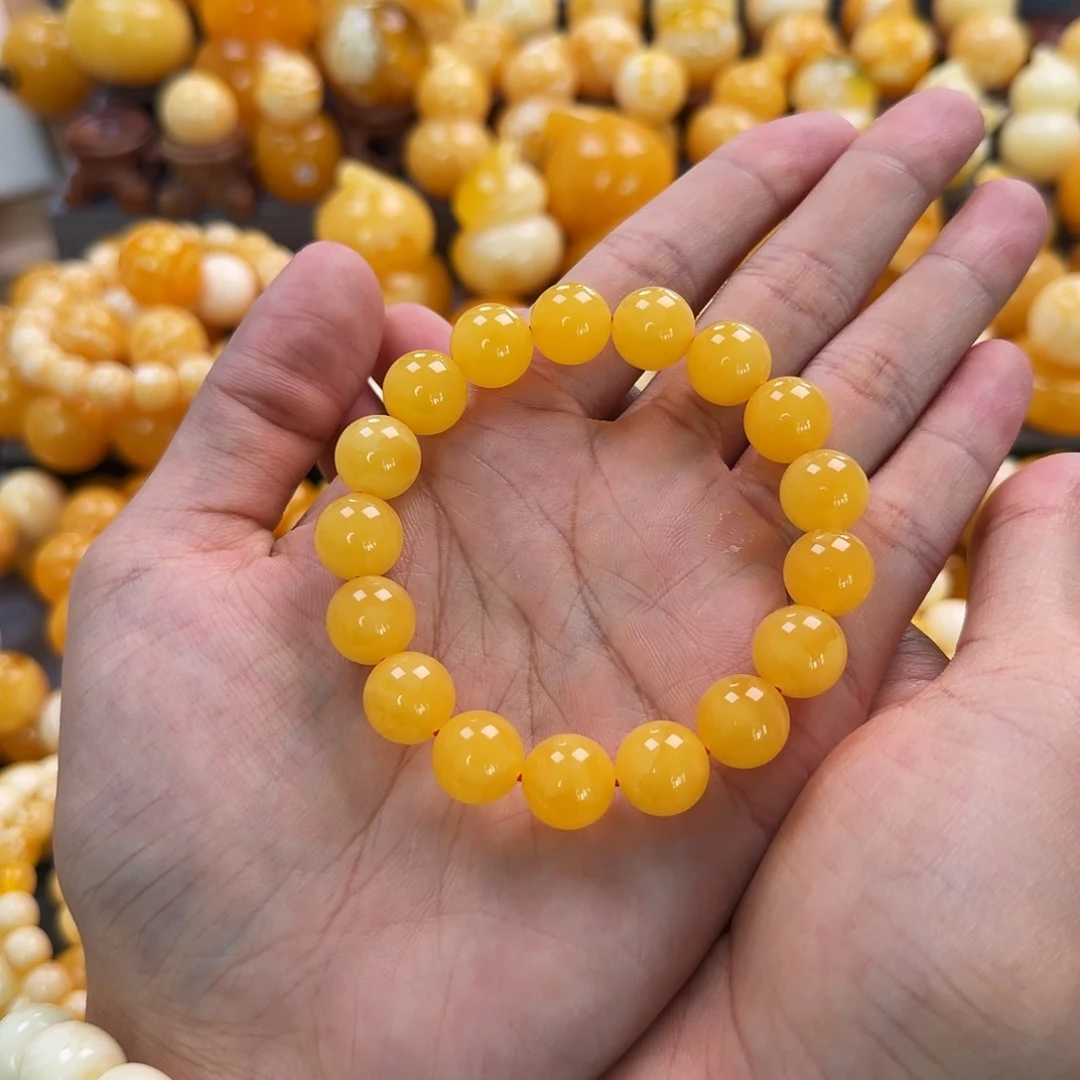 琥珀未镶嵌珠宝奇石12mm同料