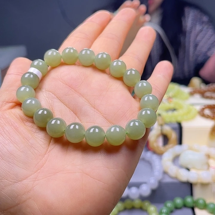 和田玉未镶嵌手链