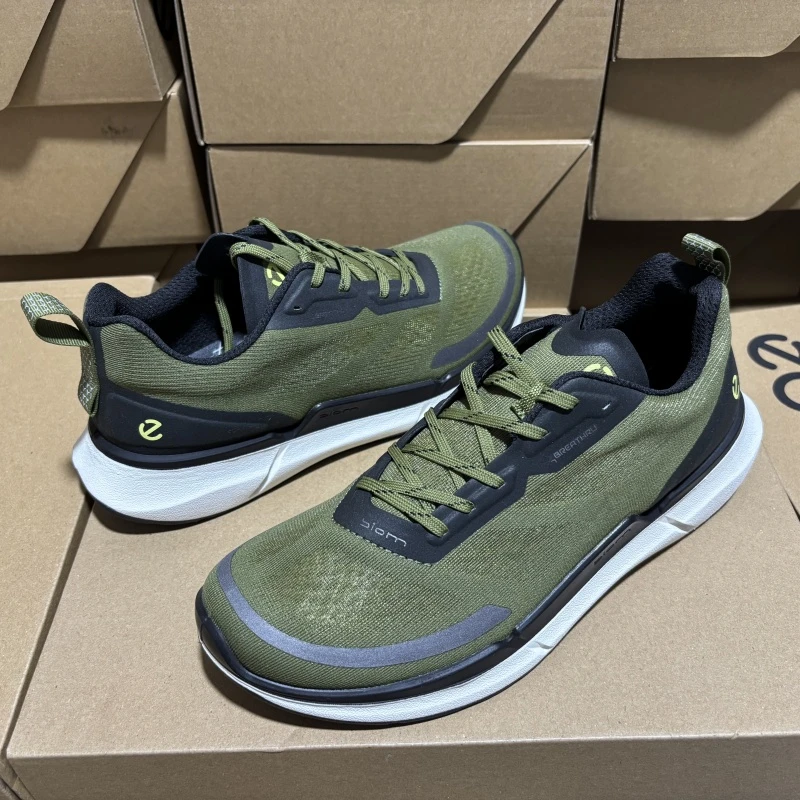 爱步ECCO男士透气健步运动鞋轻便缓震低帮休闲鞋舒适系带鞋830754