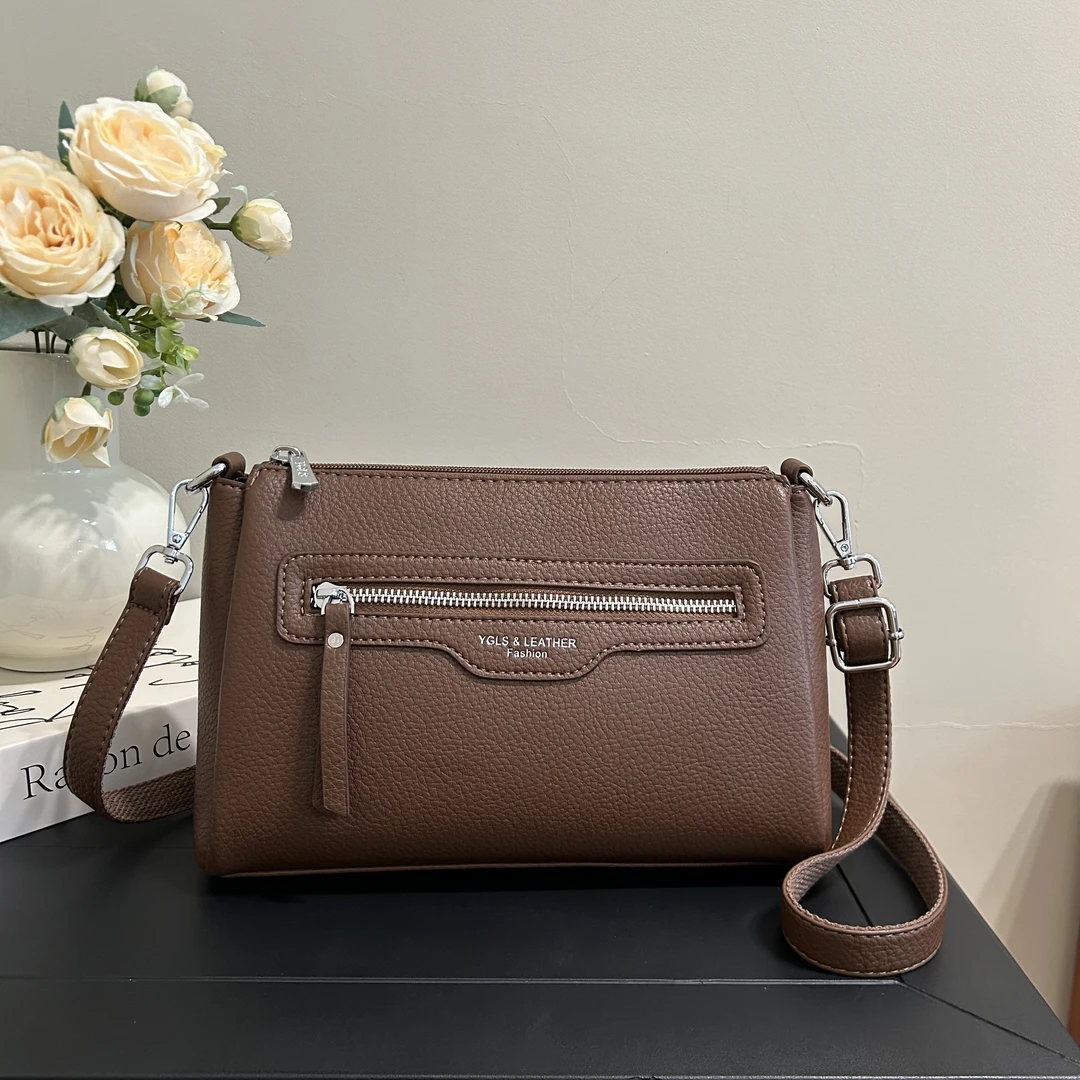 2025新款 百搭气质女包 时尚斜挎包潮流单肩妈妈包轻奢真皮潮流