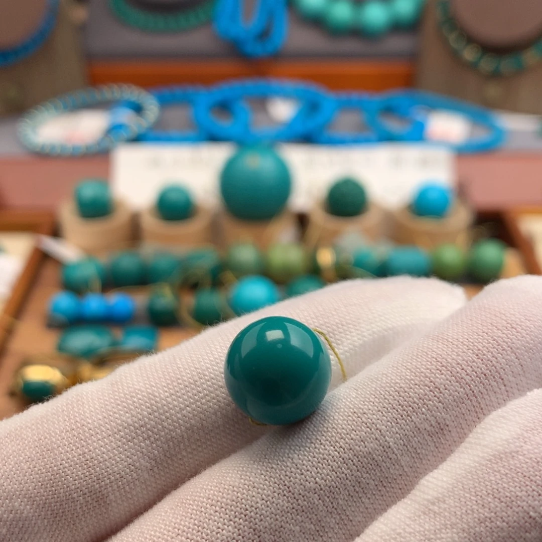 绿松石未镶嵌绿松石12.5mm