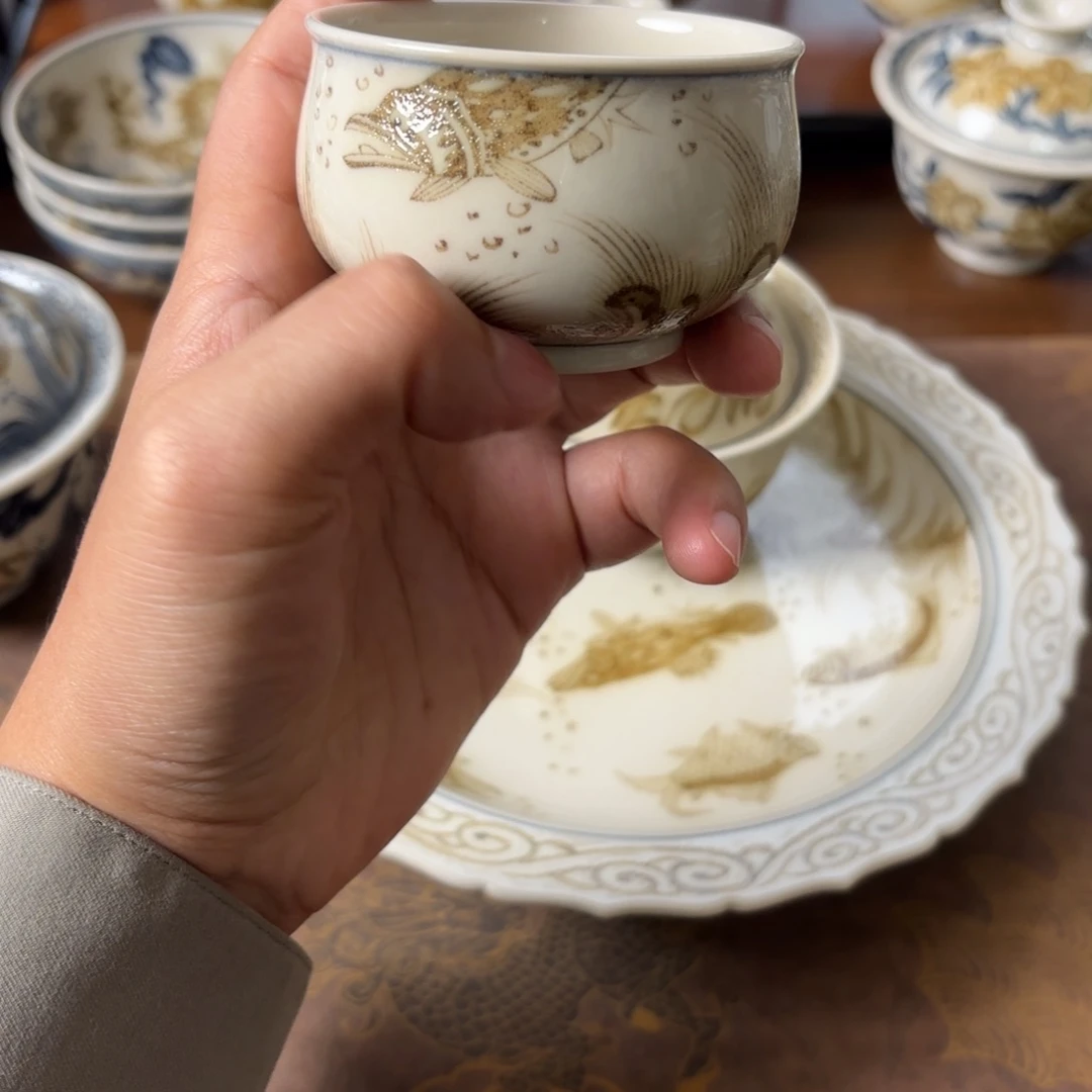 摆件景德镇手绘茶器