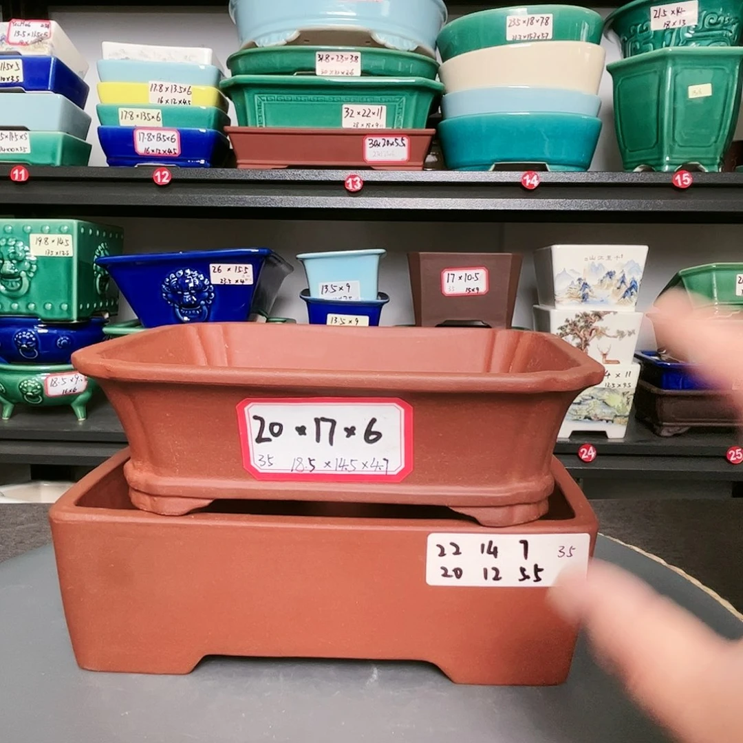 红陶紫砂花盆里面