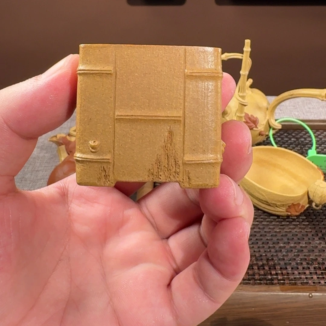 茶壶紫砂宜兴紫砂黄龙山黄段四方主人杯