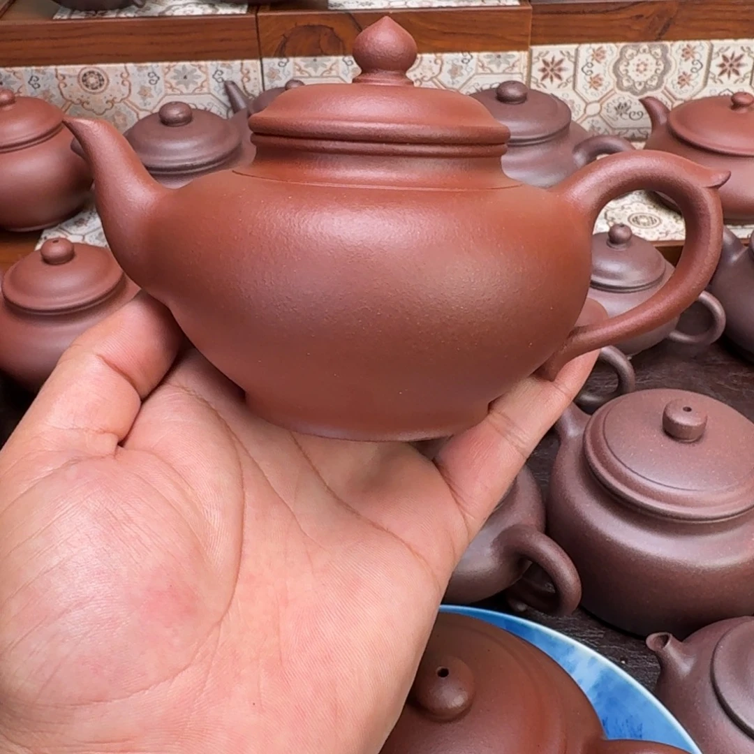 茶壶紫砂原矿底槽清笑樱260cc