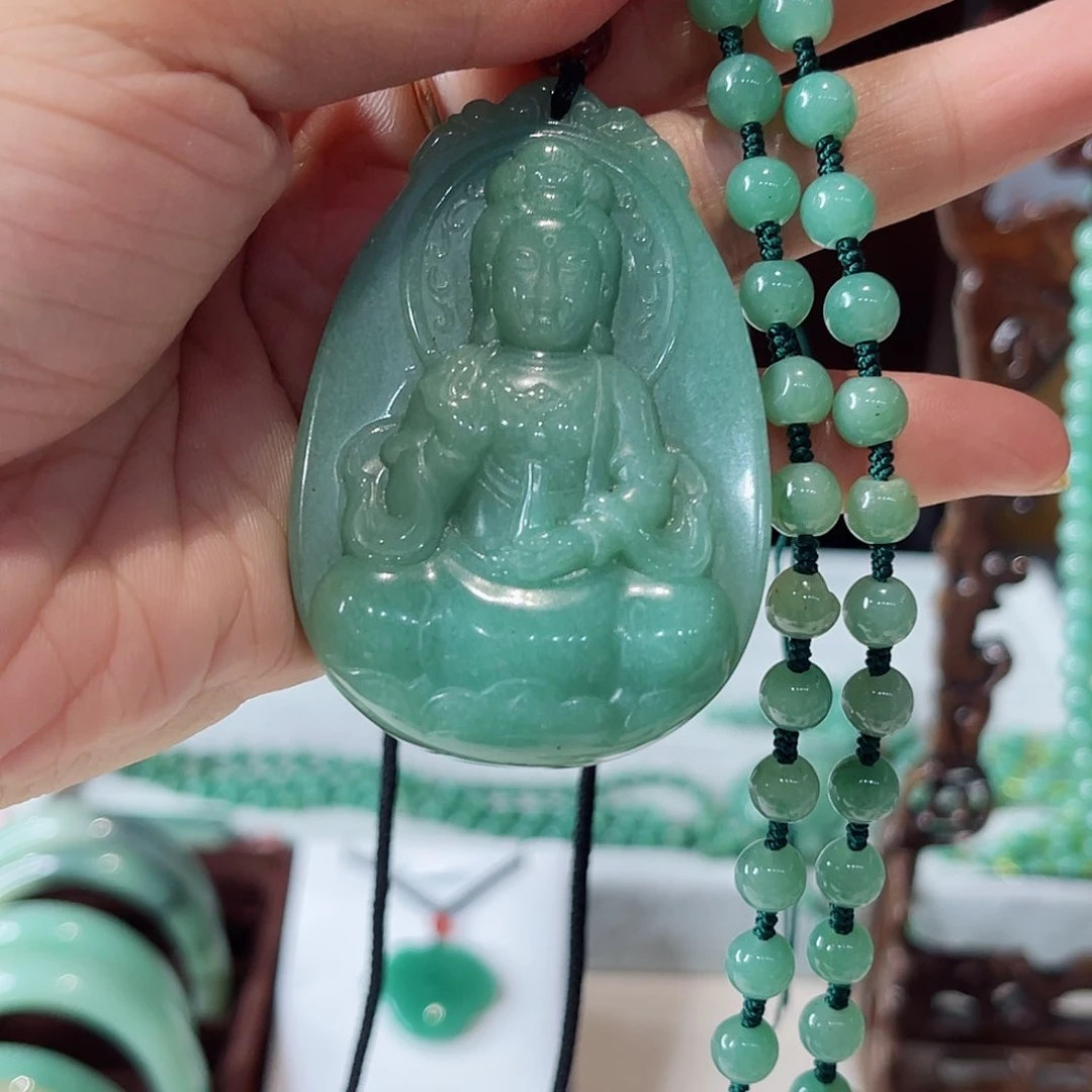 密玉（石英质玉）未镶嵌颈饰清**沙