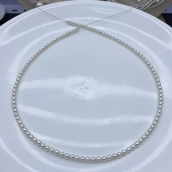 颈饰银S925镶嵌淡水珍珠