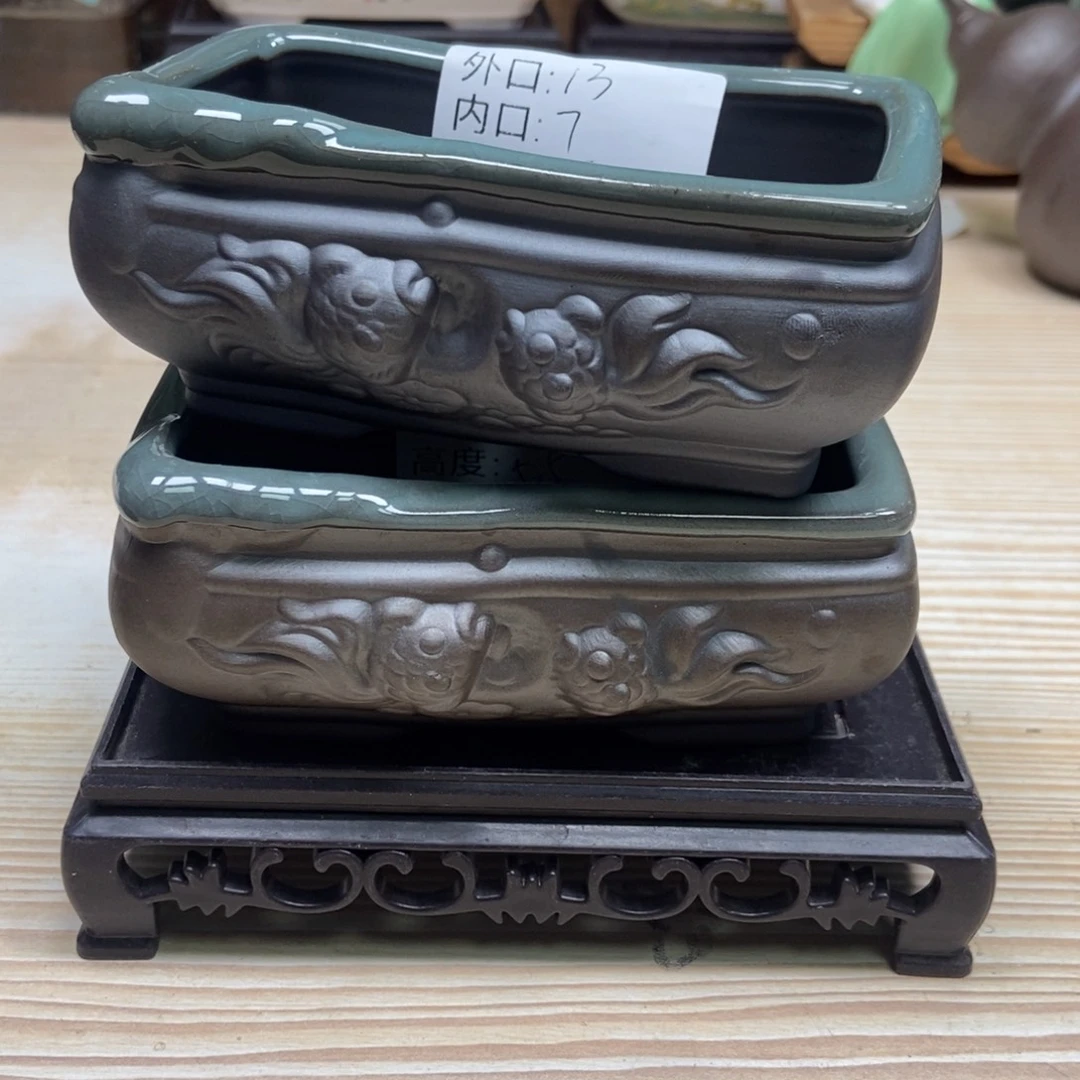 瓷片陶瓷花盆陶瓷艺术