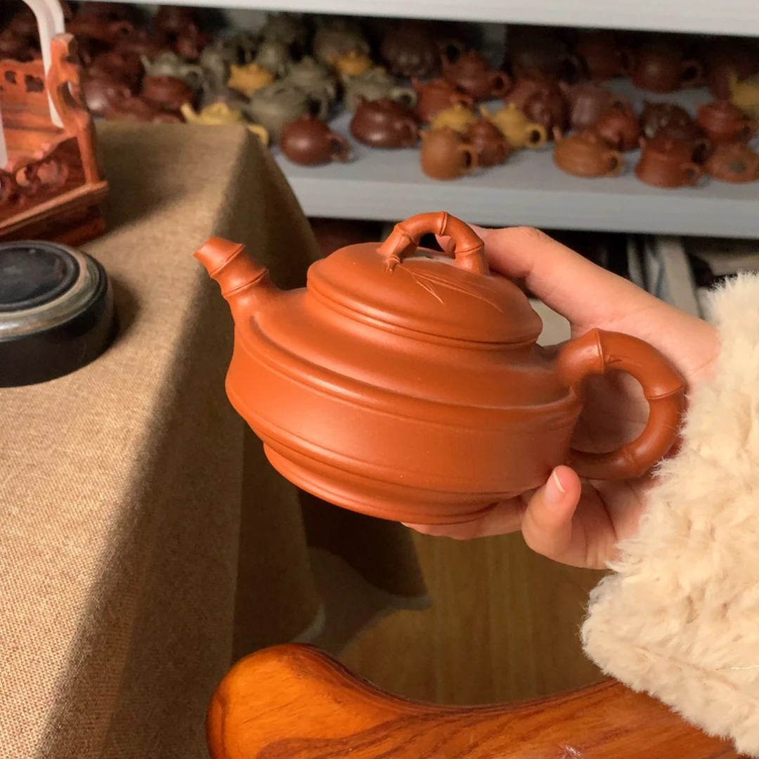 紫砂茶壶空**弹宜兴紫砂壶茶壶原矿紫砂壶