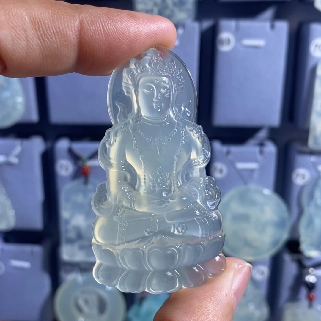 未镶嵌岫玉吊坠麻****I