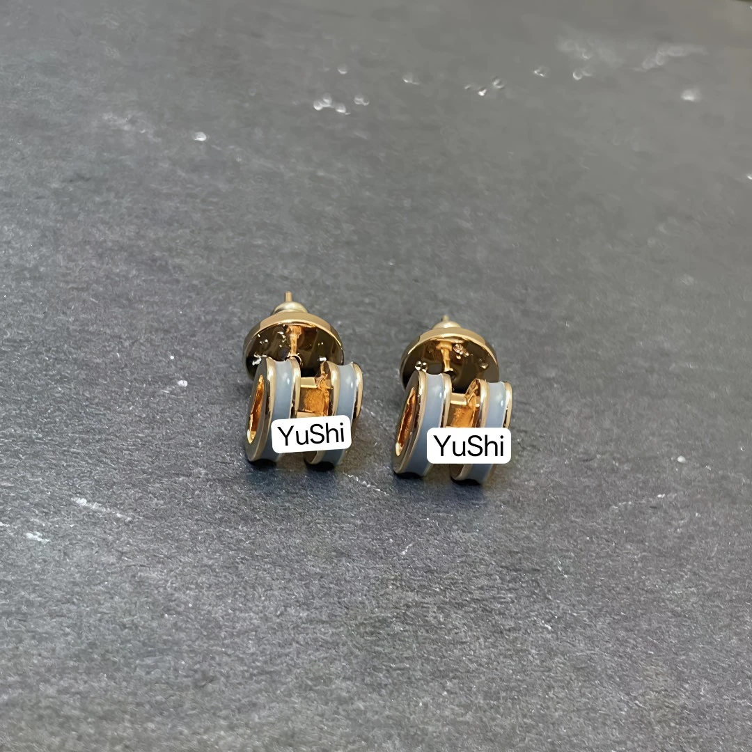 大象灰h耳钉轻奢时尚气质 8215